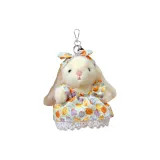 Бежево-желтая юбка с кроликом