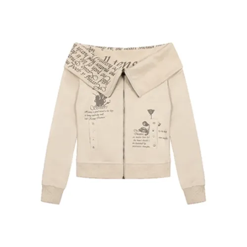 DANCANG Бежевый Женский Короткий Пальто