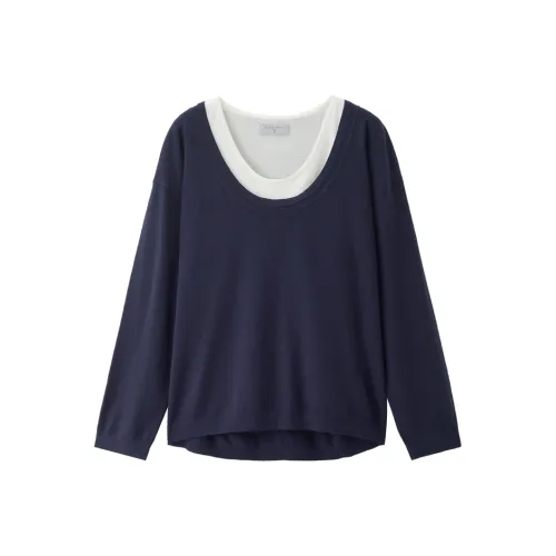 Giordano 64 Синий Белый Женский Трикотаж