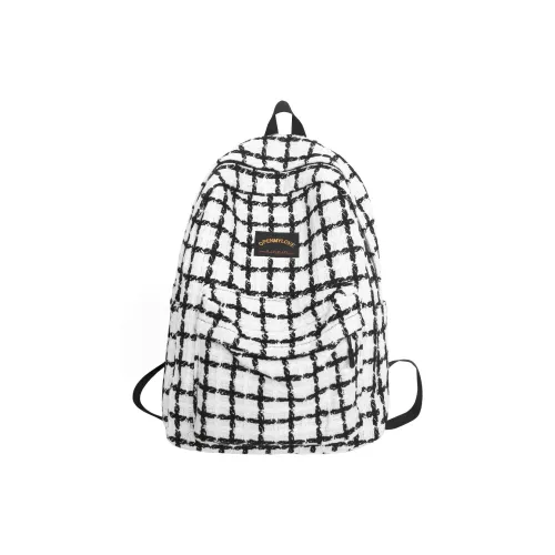 NANXIAOXIANG Хлопок лен смесь рюкзак унисекс белый черный