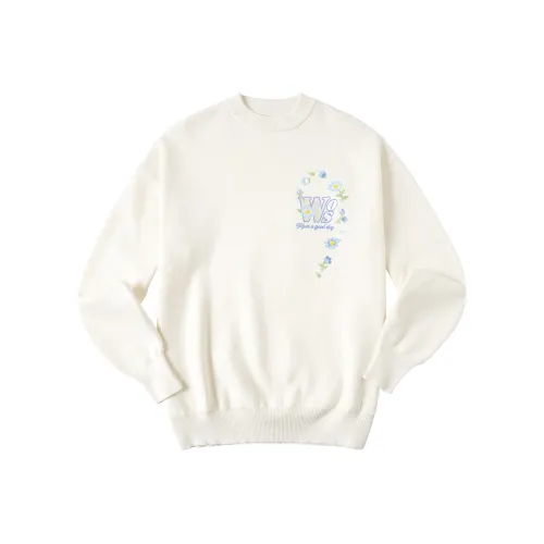 WHOOSIS Белый Унисекс Трикотаж