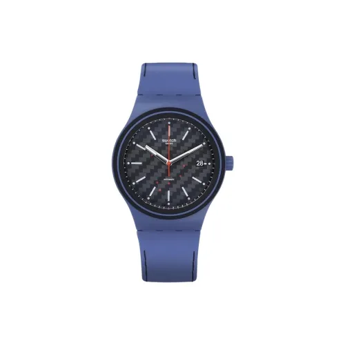 SWATCH Автоматический Механический Механизм Часы Унисекс 42 мм Серый