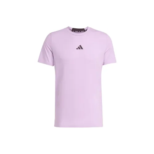 Adidas Розовый Фиолетовый Мужская Футболка