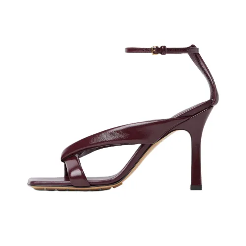 Bottega Veneta Riva One Ремень Сандалии 9 см Женские Красные