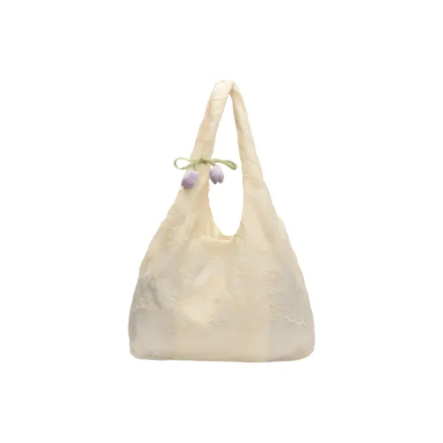 Gerlanx Полиэстер Сумка через плечо Женская Экрю Кружево