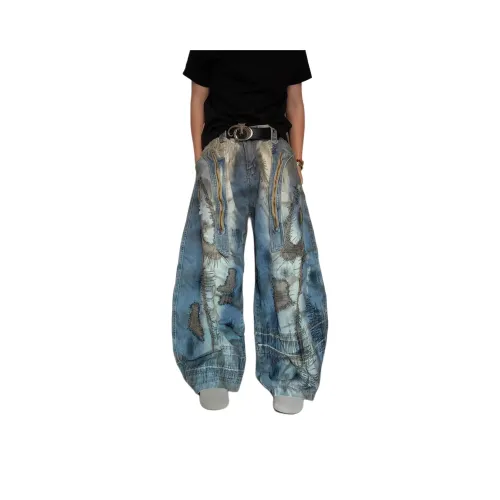 UPWARD LAB Blue Unisex Jeans