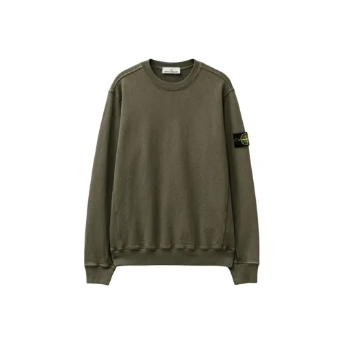 STONE ISLAND Коричневый Мужской Свитшот