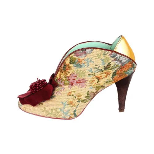 IRREGULAR CHOICE Moonlit Serenade Грубый каблук Высокие каблуки 8 см Женские Бежевый