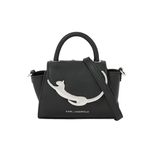 KARL LAGERFELD Кожа Одно Плечо Сумка Мини Женская Черная