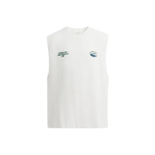 ZARA Морозный Белый Мужские Майки