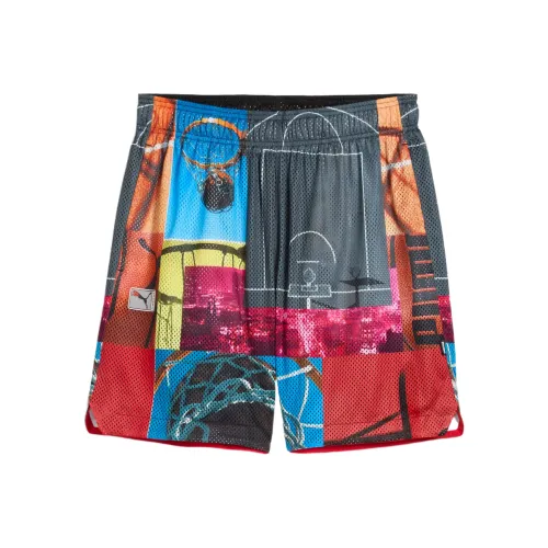 PUMA Multicolor Мужские баскетбольные шорты