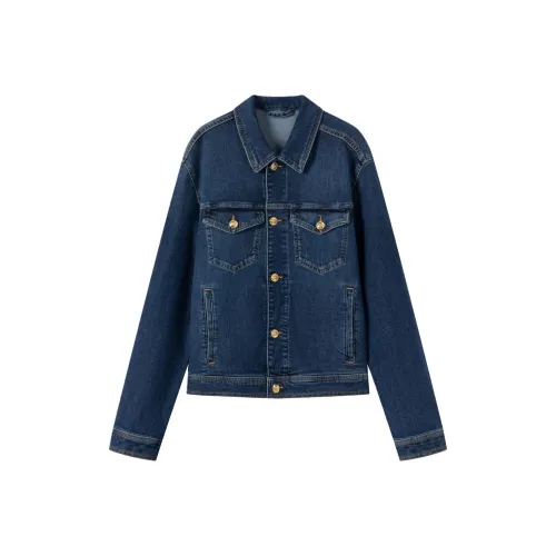 VERSACE Blue Unisex Джинсовые куртки