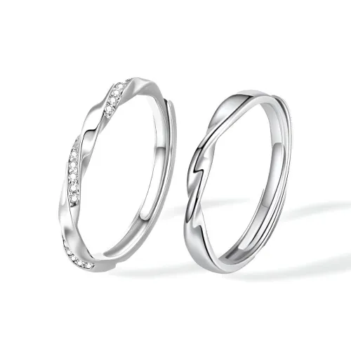 Jinghua Record Циркон Регулируемое Кольцо Унисекс