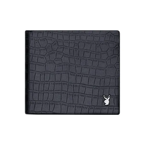 PLAYBOY Collaboration Sheepskin Cropped Wallet Men's Black