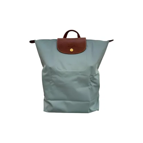 LONGCHAMP Le Pliage Холст Рюкзак Средний Женский Селадон