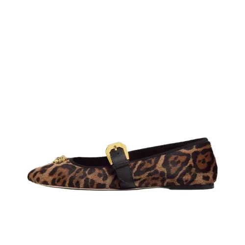 VERSACE Medusa VERSACE Flat Mary Jane Shoes Women's Brown