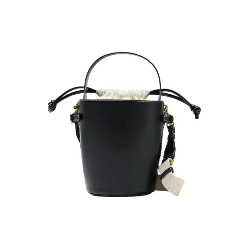 ZARA Полиуретан Ведрообразная Сумка Сумка через плечо Женская Черная