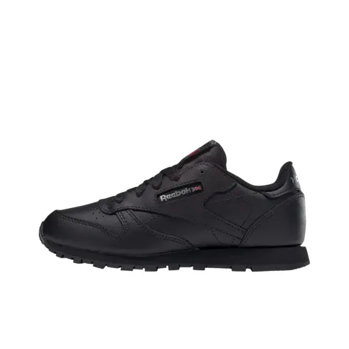 REEBOK Classic Leather Low Топ Kids Lifestyle Shoes Черный Подростки