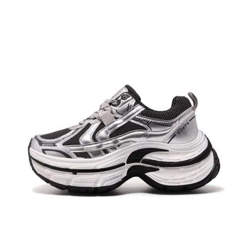 Yang Nianhua Покрытие Баланс Низкий Топ Толстая подошва Кроссовки Женские