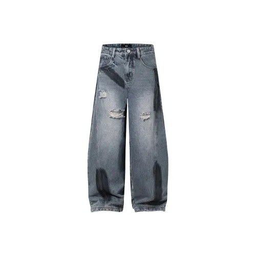 GOOSELIAR Blue Unisex Jeans GOOSELIAR Синий Унисекс Джинсы