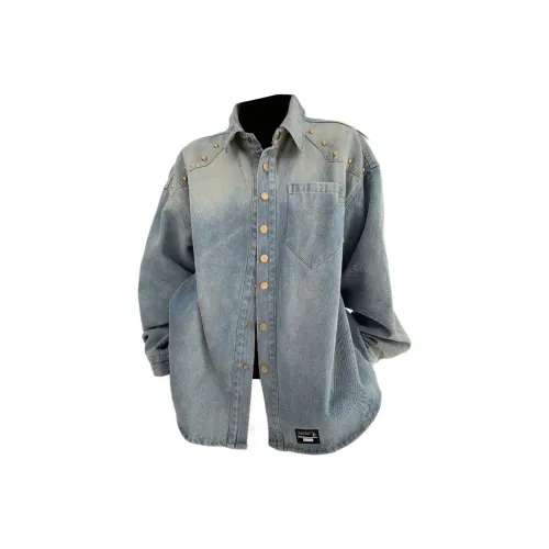 COMOWA Синий [Съемный] Унисекс Джинсовые куртки