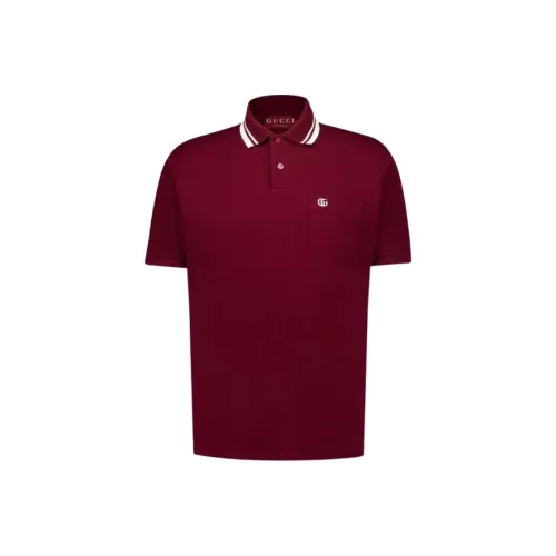 GUCCI Lido FW25 Поло Мужское Анкора Красный