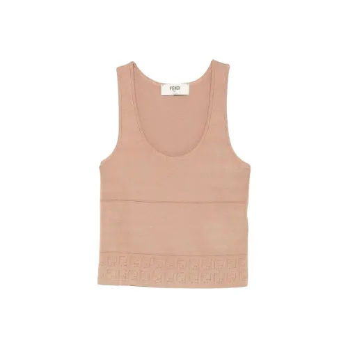 FENDI Коричневые Женские Майки
