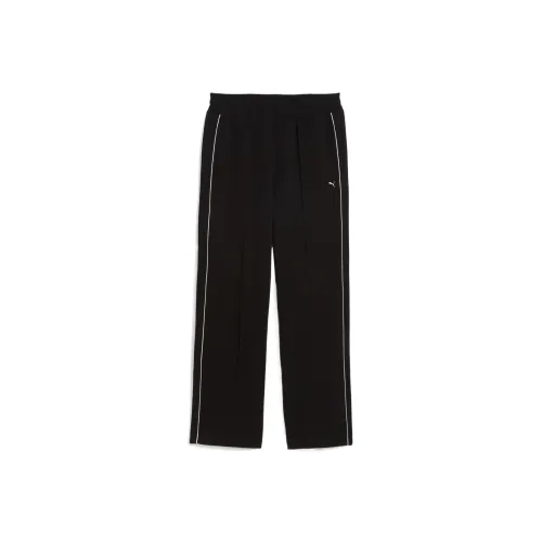 PUMA T7 Вязаные Спортивные Штаны Мужские Черные