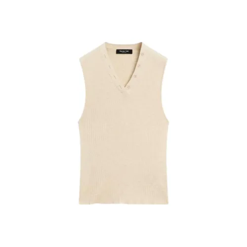 Massimo Dutti Экрю Женские Майки