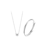 Кулон в виде четырехлистного клевера + браслет (комплект одежды)