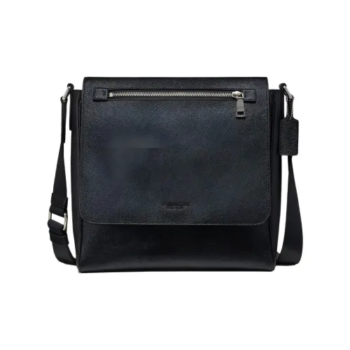 COACH Kennedy Кожа Сумка через плечо Большая Мужская Черная