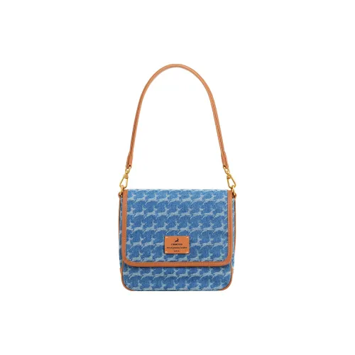 Miao Di Denim Сумка через плечо Стандартная Женская Синий Деним Черный