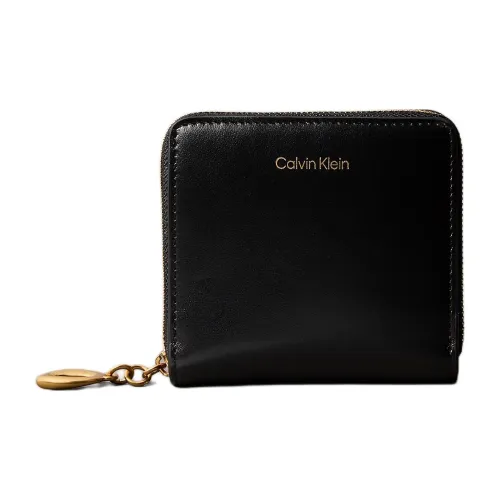CALVIN KLEIN Кожа Кошелек Стандартный Женский Черный