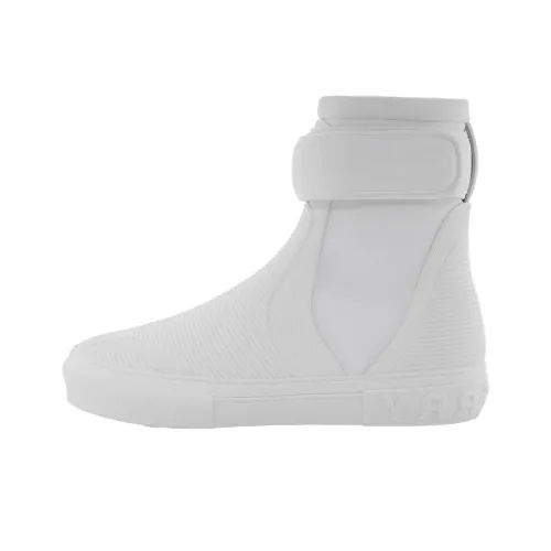 Burberry Velco High Топ Скейтборд Кроссовки Мужские Белые
