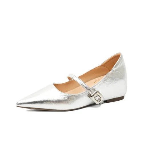 Lanza Mary Jane Shoes Silver Women's Ланза Мэри Джейн Обувь Серебряный Женский