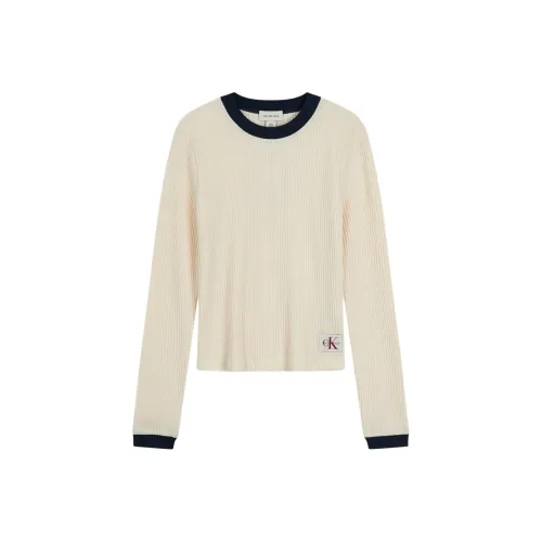 Calvin Klein YAM Молоко Белый Женский T-Рубашка