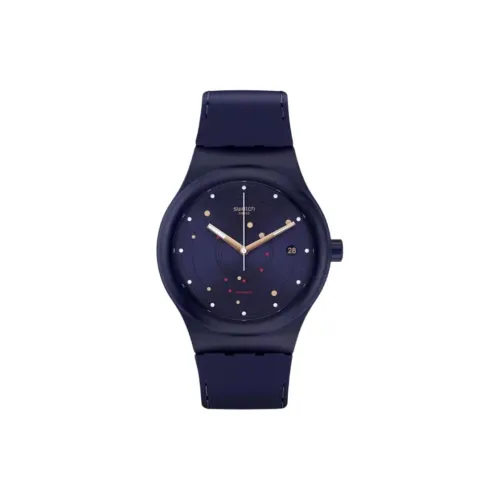 SWATCH Автоматический Механический Механизм Мужские Часы 42 мм Синий