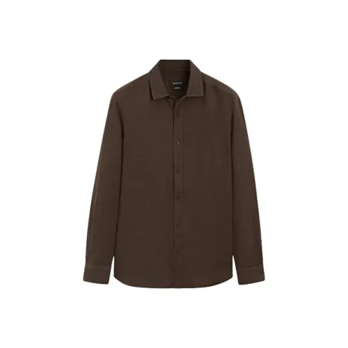 Massimo Dutti Коричневые Мужские Рубашки