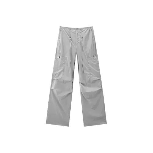 LEDIN Silver Candle Gray Women's Casual Pants