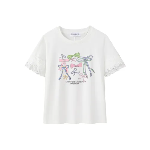 CHOCOOLATE Белый Женские T-рубашки