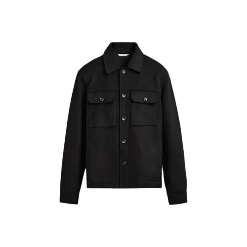 ZARA Мужские черные куртки