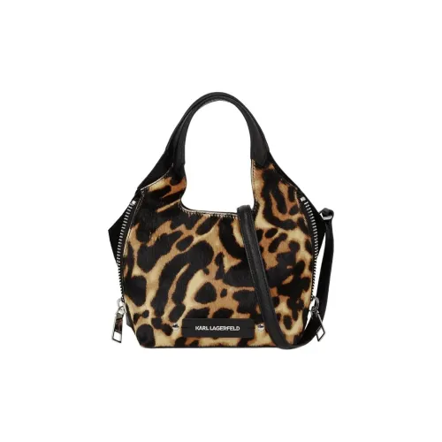 KARL LAGERFELD Кожа Сумка Мини Женская Умбра Черная