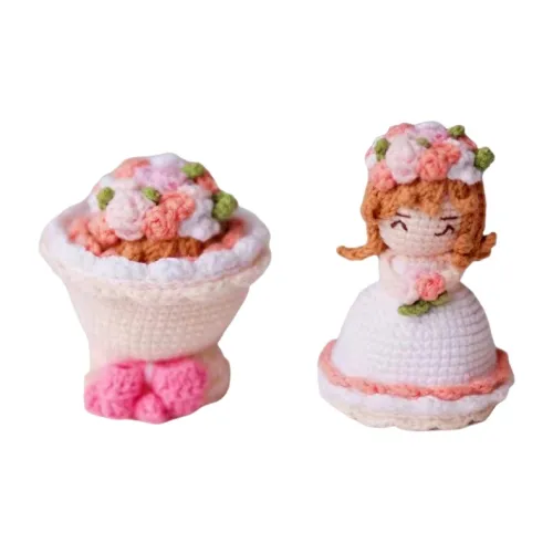 FGHGF Креативный DIY Трикотажная ткань Пряжа Принцесса Кукла Трансформация Букет DIY Игрушки