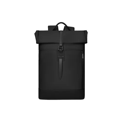 PIERRE CARDIN Мембранный кожаный рюкзак стандартный мужской черный