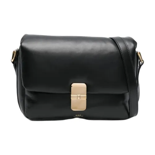 A.P.C. Joint Paragraph Grace Телячья кожа Сумка на плечо Женская Черная