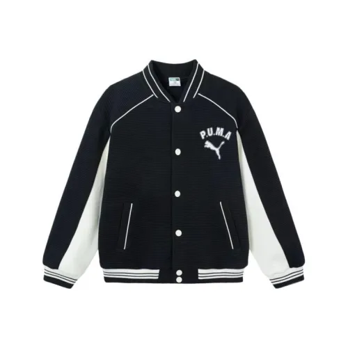 PUMA Черный Белый Тон 00391 Kids Бейсбольные Джерси