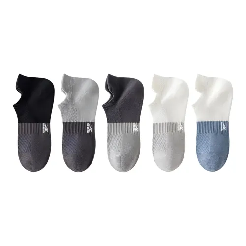 Reebok No Show Носки Мужские 5 пар смешанные цвета