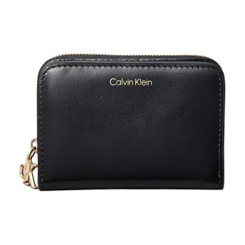CALVIN KLEIN Кожа Кошелек Средний Женский Черный