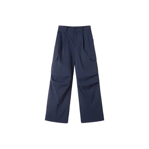 XIANGYING Темно-синие женские карго-брюки