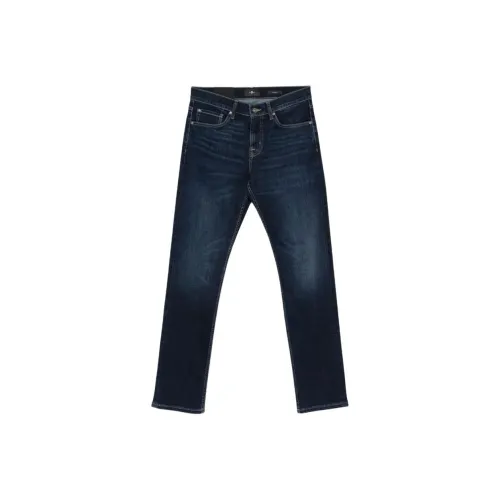 SEVEN FOR ALL MANKIND Темно-синий Мужские Джинсы